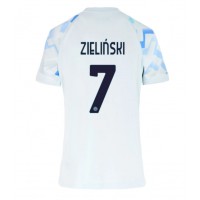 Stroje piłkarskie Inter Milan Piotr Zielinski #7 Koszulka Wyjazdowej dla damskie 2025-26 Krótki Rękaw